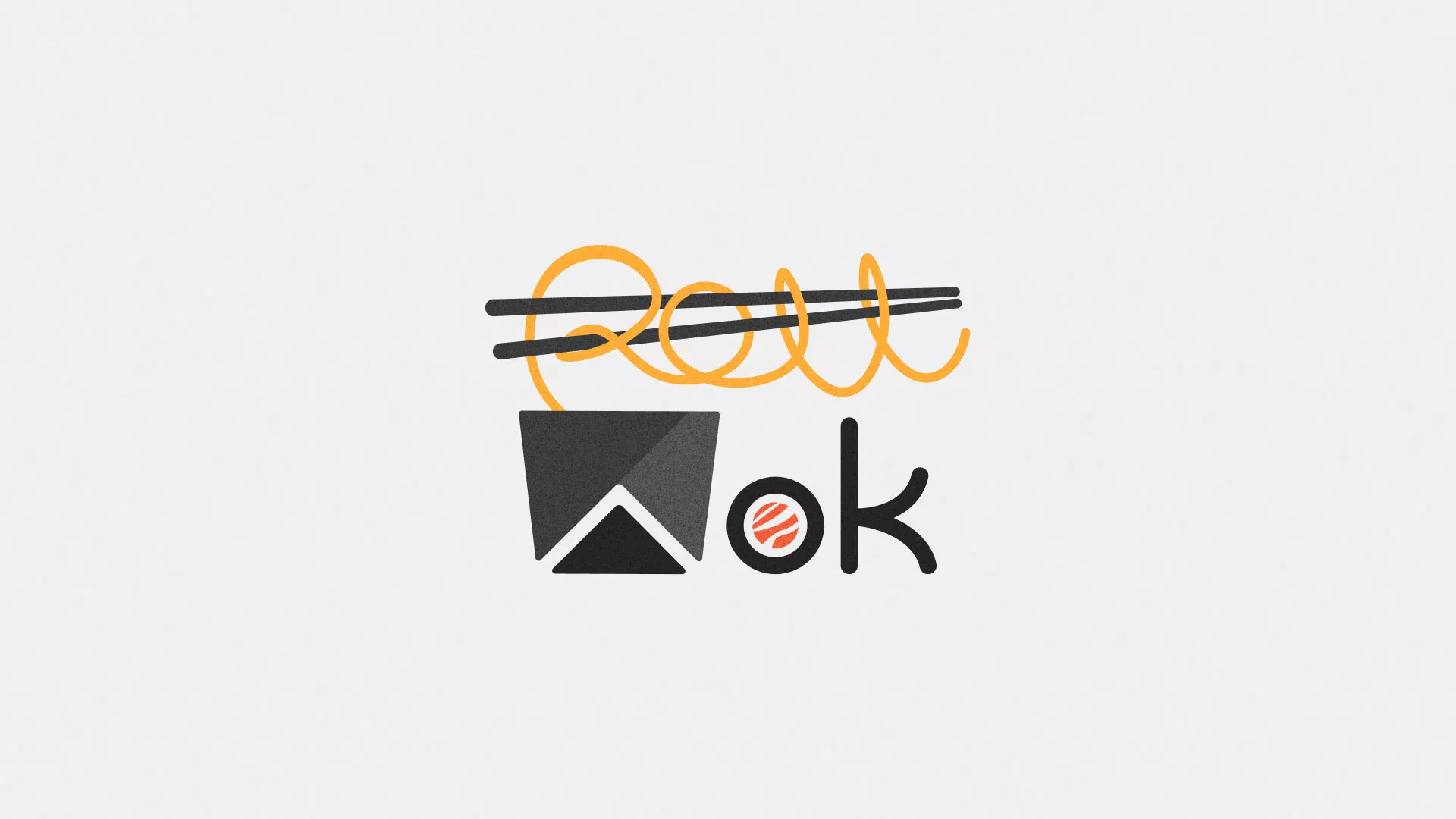Разработка логотипа суши-бара «Roll Wok Club» в Шумихе
